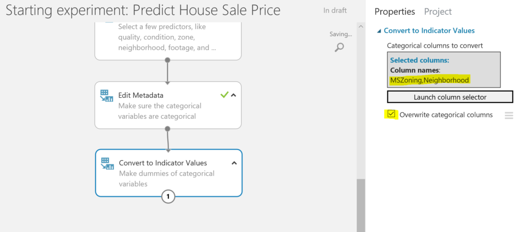 Predict House Sale Price - make dummies